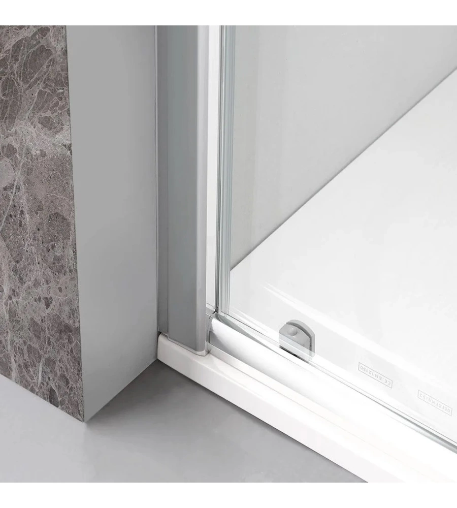 BOX DOCCIA "SOLE" CROMATO, 80X80X185 CM